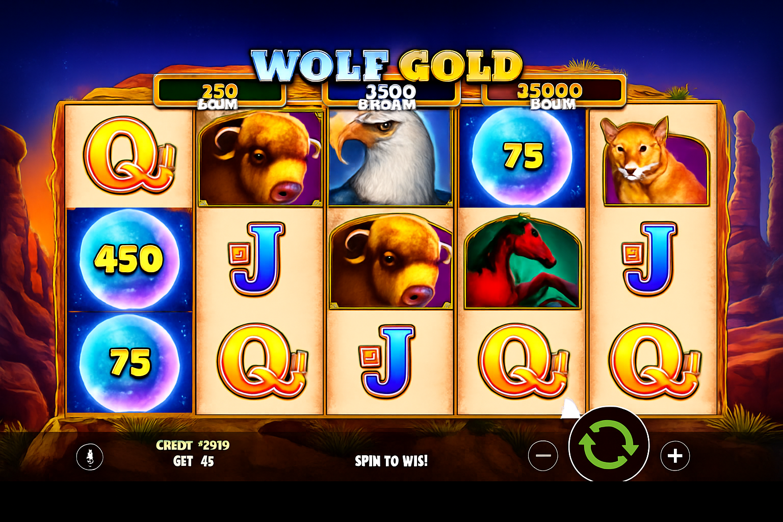 Wolf Gold gameplay